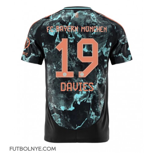 Camiseta Bayern Munich Alphonso Davies #19 Visitante Equipación 2024-25 manga corta